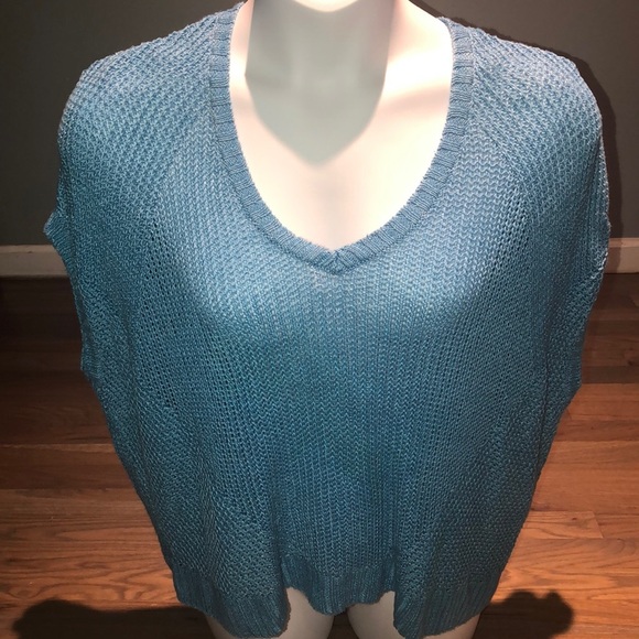 Polo Ralph Lauren Linen Turquoise Crocheted Top - Picture 7 of 10